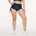 Factory Blue Booty Shorts lateral Drawstring Place Shorts Whelets Hot Scrunch Bulto para mujeres